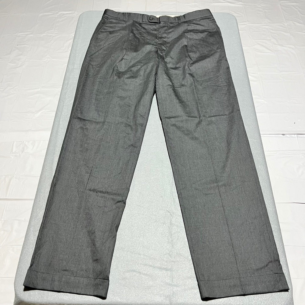 Workers United Denver CT Grey Wool Silk Blend Dress Pants Cuffed 38x34 Canada